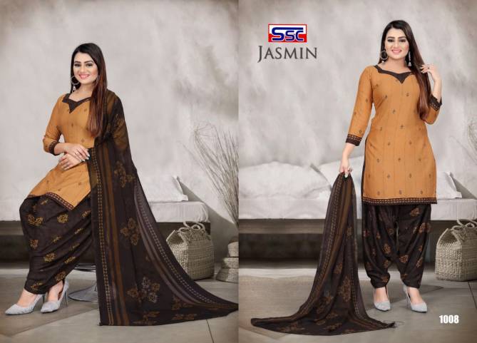 Ssc Jasmin 24 Printed Micro Fancy Fabric Designer Casual Wear Dress Material Collection